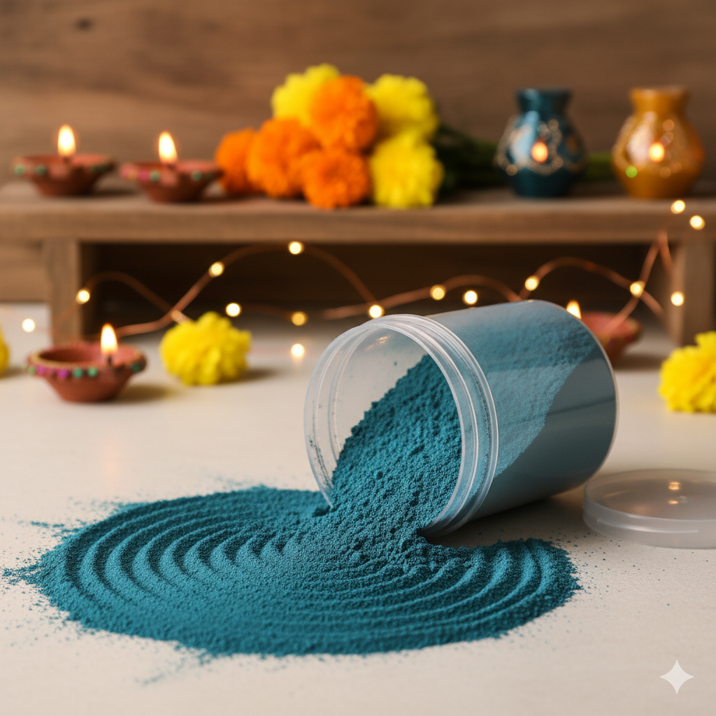 200g Rangoli Powder – 12 Multi Color Set | Bright & Long-Lasting Colours for Diwali, Festivals & Decoration - Image 7