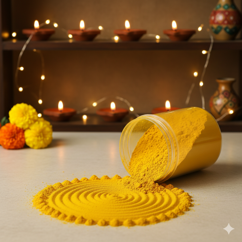 200g Rangoli Powder – 12 Multi Color Set | Bright & Long-Lasting Colours for Diwali, Festivals & Decoration - Image 8